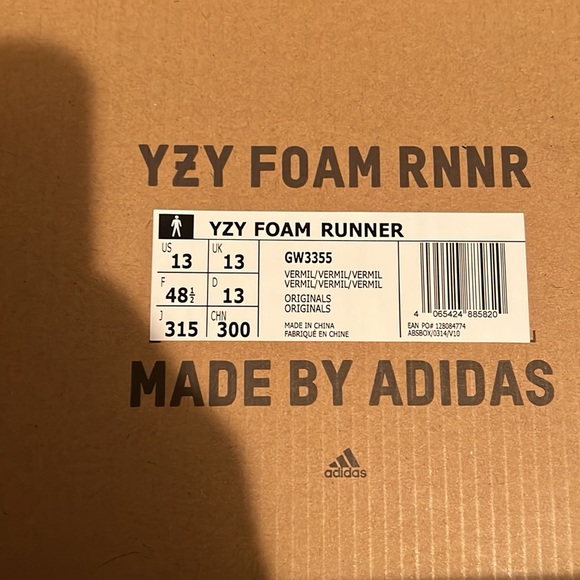 COPY - Yeeyz foam RUNNR vermillion “BRAND NEW” - Picture 6 of 7